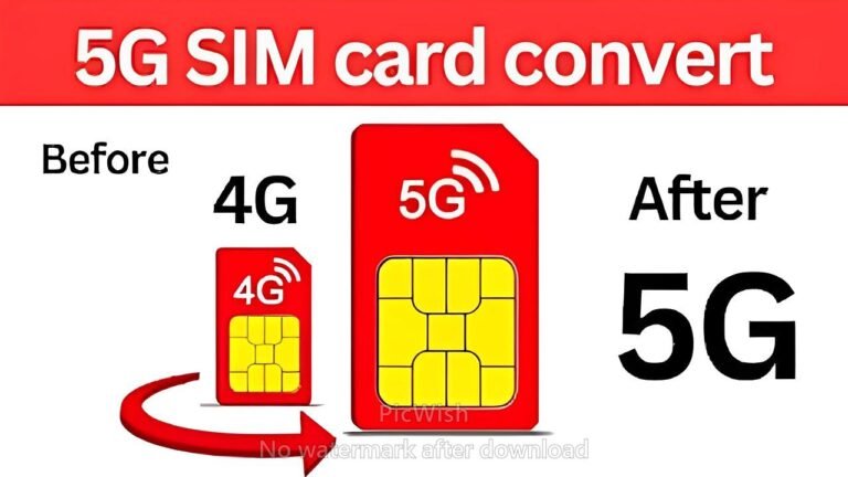 How to upgrade from 4G to 5G SIM Card